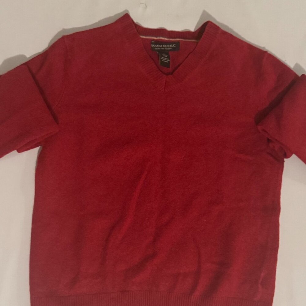 Boys- Banana Republic, Size: Medium, Red Wool-Pullover